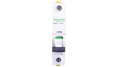 Wyłącznik nadprądowy 1P D 63A 6kA AC iC60N-D63 A9F05163