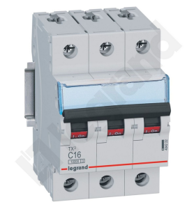 Wyłącznik nadprądowy 3P C 16A 10kA AC S313 TX3 404222