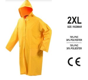 VOREL PŁASZCZ ŻÓŁTY PVC  XXL