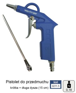 ADLER PISTOLET DO PRZEDMUCHIWANIA 2cm+ 15cm