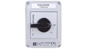Łącznik krzywkowy 0-1 1P 16A w obudowie ŁK16R-1.825OB3