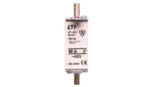 Wkładka bezpiecznikowa NH000 50A gF 400V 004119204
