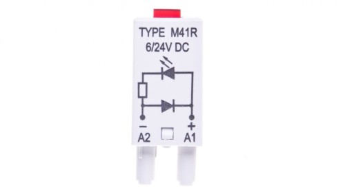 Moduł sygnalizacyjny LD (diody: LED czerwony + D) 6-24V DC M41R szary 854842