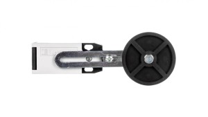 Wyłącznik krańcowy dźwignia regulowana z rolką, rolka gumowa 50x10mm, obudowa z tworzywa, 1R 1Z zestyki migowe KBF3S11