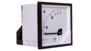 Amperomierz analogowy prądu zmiennego tablicowy EA17 72x72, 25/50A do pomiaru bezporedniego