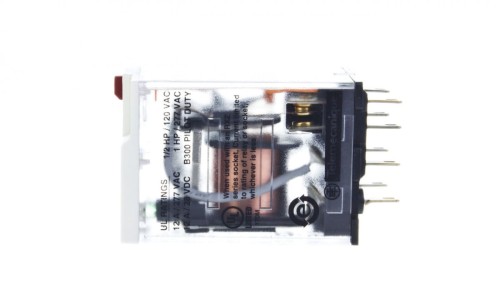 Przekaźnik miniaturowy 2P 12A 230V AC AgNi RXM2AB2P7