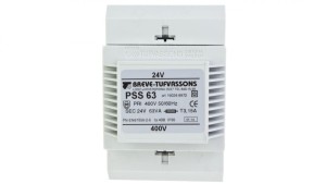 Transformator 1-fazowy modułowy bezpieczeństwa PSS 63 400/ 24V 2,6A, na szynę DIN, IP30, Ta 40, 16024-9972
