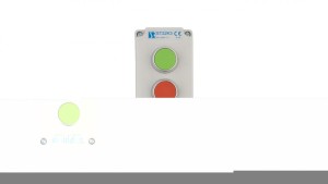 Kaseta sterownicza 3-otworowa z przyciskami zielony/czerwony/zielony IP65 ST22K3\02-1
