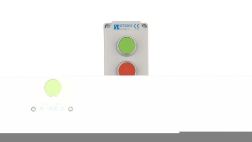 Kaseta sterownicza 3-otworowa z przyciskami zielony/czerwony/zielony IP65 ST22K3\02-1