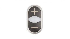 Napęd przycisku podwójny /+/-/ czarny z podświetleniem z samopowrotem M22-DDL-S-X4/X5 218145