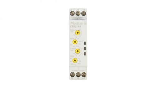 Przekaźnik czasowy 1P 3A 0,05sek-100h 24-240V AC/DC migotanie, 2 czasy ,(ZAŁ-/WYŁ-czas zmienny) ETR2-44 262730