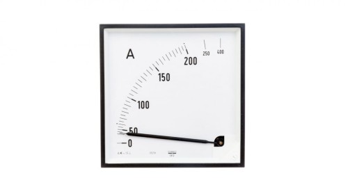 Amperomierz analogowy tablicowy 200/400A do przekładnika 200/5A 144x144mm C3 K=90 st. EA12N F41800000000