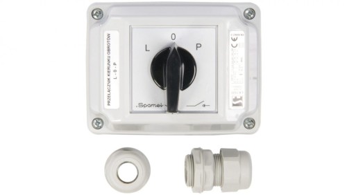 Łącznik krzywkowy L-0-P 3P 16A w obudowie ŁK16R-3.8368OB2
