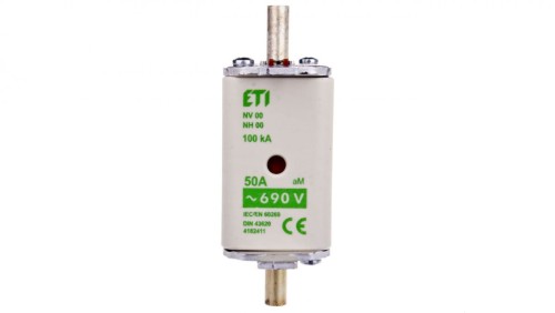 Wkładka bezpiecznikowa NH00 50A aM 690V 004182411