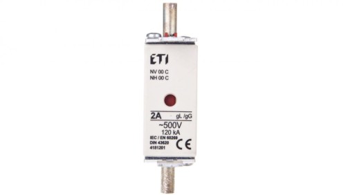 Wkładka bezpiecznikowa NH000 2A gG 500V 004181201