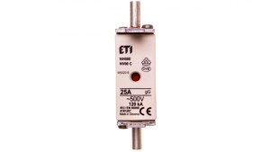 Wkładka bezpiecznikowa NH000 25A gG 500V 004181207