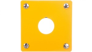 Płyta czołowa do montażu podtynkowego 1-otwór (żółta) 22mm M22-EY1 216542