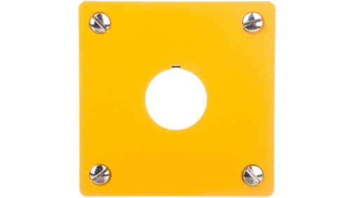 Płyta czołowa do montażu podtynkowego 1-otwór (żółta) 22mm M22-EY1 216542