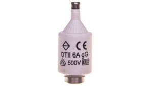Wkładka bezpiecznikowa 6A DII gG 500V DII/BIWTZ/6A/E27/400V LE2706