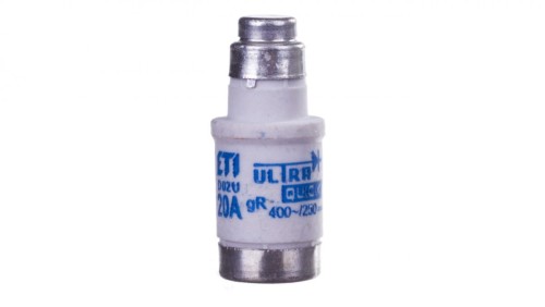 Wkładka bezpiecznikowa D02 20A gR 400V AC/250V DC D02UQ20A 004312001