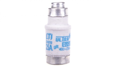 Wkładka bezpiecznikowa D02 25A gR 400V AC/250V DC D02UQ25A 004312002