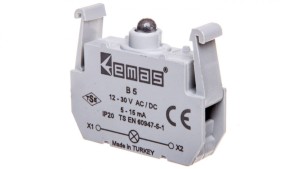 Element podświetlający do przycisków serii B, 12-30V AC/DC, bezbarwny T0-B5