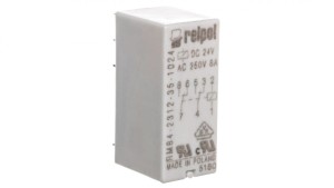 Przekaźnik miniaturowy 2P 8A 24V DC PCB AgNi/Au RM84-2312-35-1024 600388