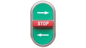 Napęd przycisku potrójny zielony/czerwony /STRZAŁKI LEWO-PRAWO STOP/ z samopowrotem LPCB7365