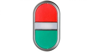 Przycisk dwuklawiszowy czerwono/zielony z podświetleniem z samopowrotem LPCBL7113