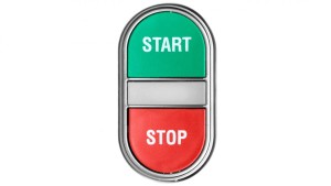 Przycisk dwuklawiszowy zielono/czerwony START-STOP podświetlany z samopowrotem LPCBL7133