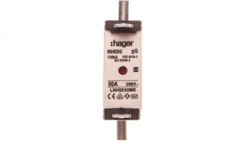 Wkładka bezpiecznikowa NH000 50A gG 500V WT-000 LNH0050MK