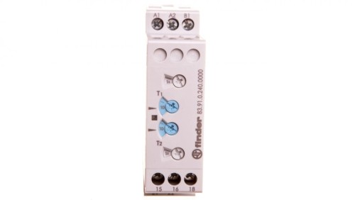 Przekaźnik czasowy 1P 16A 24-240V AC/DC 0,05s-10dni jednofunkcyjny LI, LE, PI, PE 250V 83.91.0.240.0000
