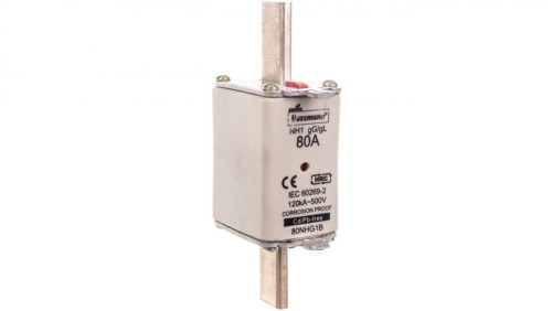 Wkładka NH1 80A 500V gL/gG podwójny wskaźnik 80NHG1B