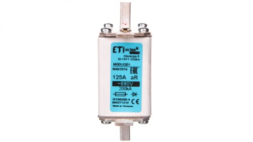 Wkładka bezpiecznikowa NH00 125A aR 690V 004371215