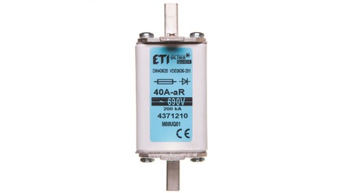 Wkładka bezpiecznikowa NH00 40A aR 690V 004371210