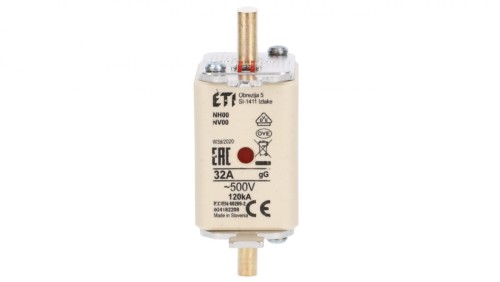 Wkładka bezpiecznikowa NH00 32A gG 500V 004182208