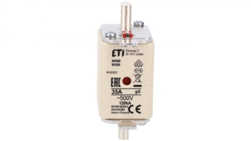 Wkładka bezpiecznikowa NH00 35A gG 500V 004182209
