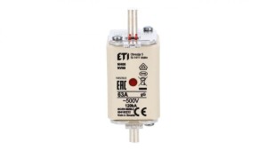 Wkładka bezpiecznikowa NH00 63A gG 500V 004182212