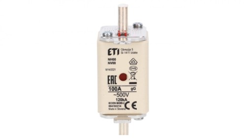 Wkładka bezpiecznikowa NH00 100A gG 500V 004182214