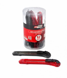 AWTOOLS NOŻYK DO TAPET TRANSP. 12szt. TUBA