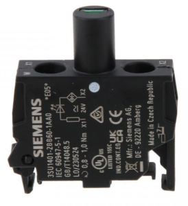 Oprawka blok LED biały 24V AC-DC montaż w obudowie przył śrubowe SIRIUS ACT 3SU1401-2BB60-1AA0