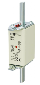 Wkładka bezpiecznikowa NH1C 20A gG 500V 004184206