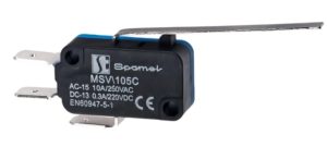 Łącznik miniaturowy dźwignia plaska b.długa MSV105C