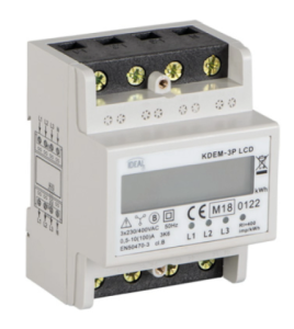 Licznik energii elektrycznej 3F 100A 3x230/400V z wyświetlaczem KDEM-3P LCD 19344