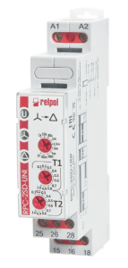Przekaźnik czasowy 1P 1sek-1h 12-240V AC/DC 50/60 Hz gwiazda-trójkąt RPC-2SD-UNI 863192