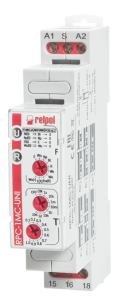 Przekaźnik czasowy 1P 1sek-10dni 12-240V AC/DC 50/60 Hz wielofunkcyjny RPC-1MC-UNI 863216