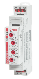 Przekaźnik czasowy 1P 1sek-10dni 12-240V AC/DC 50/60 Hz praca cykliczna RPC-1IP-UNI 863189