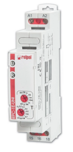 Przekaźnik czasowy 1P 1sek-10dni 12-240V AC/DC 50/60 Hz opóźnione załączenie RPC-1E-UNI 863193