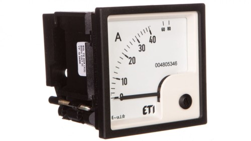 Amperomierz analogowy tablicowy 40A klasa 1,5 72x72mm EQ72 004805346