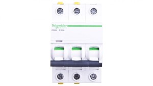 Wyłącznik nadprądowy 3P D 20A 6kA AC iC60N-D20-3 Acti9 A9F05320